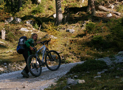 © Gido Quint - aus Berlin auf dem sehr steilen Forstweg zur Hallerangeralm