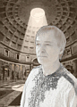 © Regina F. Rau: Foto-PC-Kunst: Portrait: "... damals in Rom ... im Pantheon