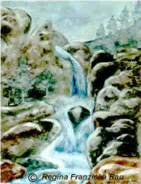 © Regina F. Rau: "felsiger Wasserfall - Animation"