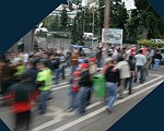 Direkt am Fussballstadion