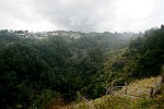 Blick ins Tal und auf den gegenüberliegenden Hang