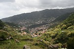 Blick auf das Dorf "Ribeira Seca"