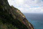 Blick auf den Weg an der Bergnase vor uns
