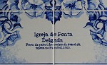 Etikett, Fliese: die Kirche der Ponta Delgada, Funchal 1910