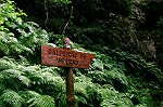 Schild zum "Caldeirao do Inferno"