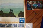 ein Plakat des DAV SummitClubs in der Hütte - wir staunten nicht schlecht