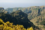 wie eine Burg türmt sich das Felsmassiv vor dem Tal von "Curral das Freiras"