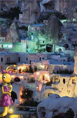 Kappadokien - n&auml;chtliches Lichterspiel