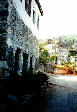 .. in diesem Haus wohnt jemand -
der einzige Bewohner des <b>alten</b> Kaya Köyü