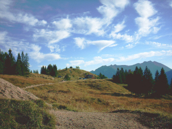 Ein letzter Blick auf den Hohen Kranzberg, bevor wir Richtung Ferchensee den Rückweg antreten.