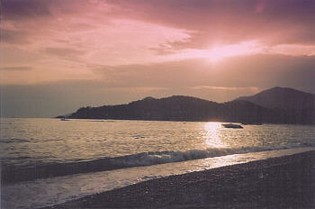 Türkei: am Strand von ölüdeniz