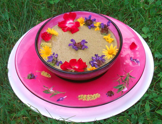 Köstliche Gras-Creme
