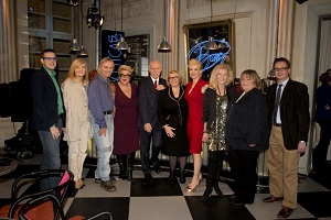 Foto: Alexander Kluge - Wieland Backes, Regina F. Rau und Wolfgang Diebl im SWR Nachtcafé