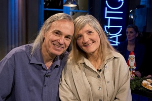 Foto: Alexander Kluge - Wieland Backes, Regina F. Rau und Wolfgang Diebl im SWR Nachtcafé