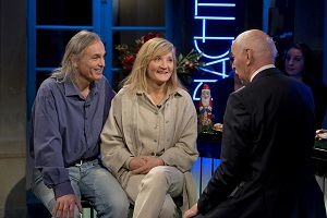 Foto: Alexander Kluge - Wieland Backes, Regina F. Rau und Wolfgang Diebl im SWR Nachtcafé