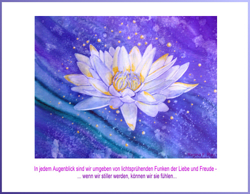 © Regina F. Rau: Aquarell - "Funken der Liebe"