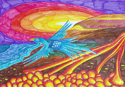 © Regina F. Rau: "Phönix - über Feuerland 1"