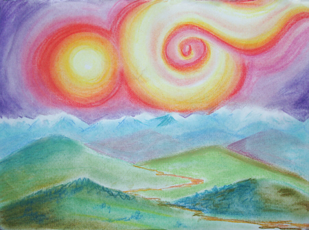 © Regina F. Rau: "Rote Sonne"