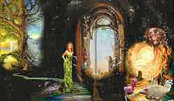 Fotocollage mit eigenen Fotos "Dreamwalker": © Regina F. Rau:  