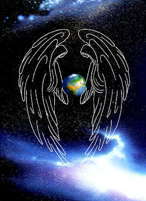 Engel halten die Erde