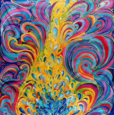 © Regina F. Rau: Seide - Fegefeuer