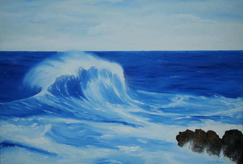 © Regina F. Rau:  "Meereswelle - Engel des Wassers"