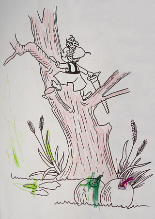 © Kind (5 Jahre) - "Baumpflege-Maennlein"