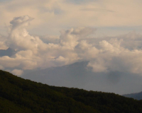 der Guffert glüht in der Abendsonne