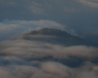 herrlicher Ausblick auf die Gipfel-Inseln im Nebelmeer
