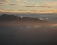 herrlicher Ausblick auf die Gipfel-Inseln im Nebelmeer