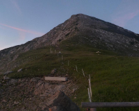 Frühmorgens bei der Weilheimer Hütte