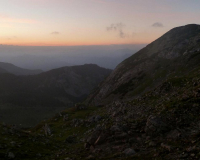 Frühmorgens bei der Weilheimer Hütte