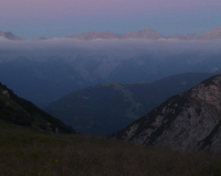 Frühmorgens bei der Weilheimer Hütte