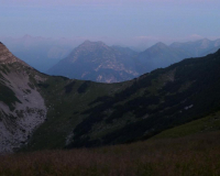 Frühmorgens bei der Weilheimer Hütte