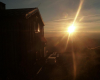 Frühmorgens bei der Weilheimer Hütte