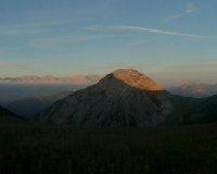 Frühmorgens bei der Weilheimer Hütte