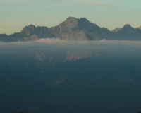 Frühmorgens bei der Weilheimer Hütte