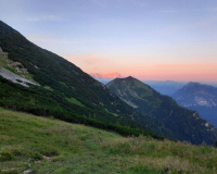 Abendglühen an der Weilheimer Hütte