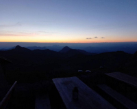 Frühmorgens bei der Weilheimer Hütte