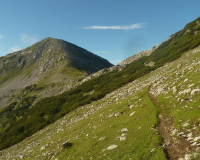 Abstieg von der Weilheimer Hütte