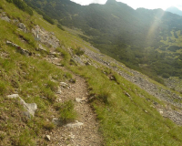 Abstieg von der Weilheimer Hütte