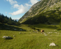 Abstieg von der Weilheimer Hütte