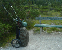 fröhliche Vital-Rohkost-Jause an der Guffertspitze