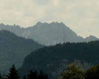 Abstieg - bei faszinierendem Fliessnebel